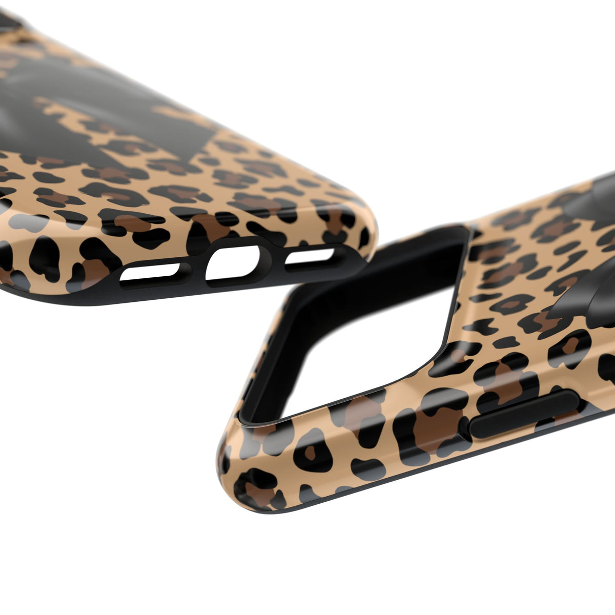 Bow Wild Leopard Print Magnetic Phone Case