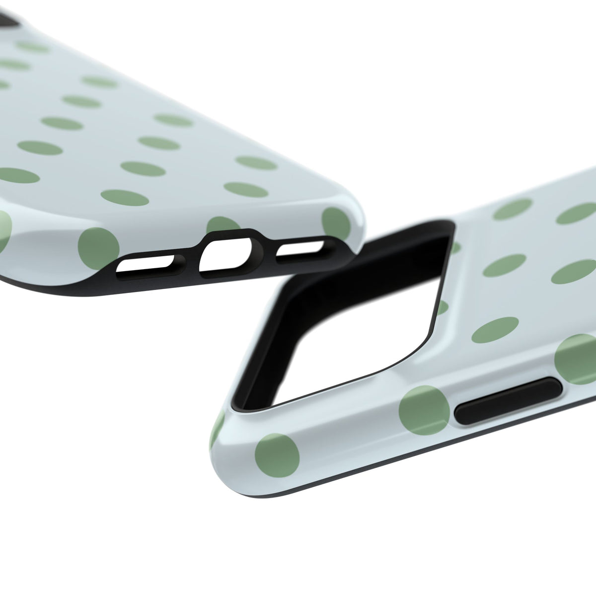 Mint to Be Green Polka Dot Magnetic Phone Case (Not Personalized)
