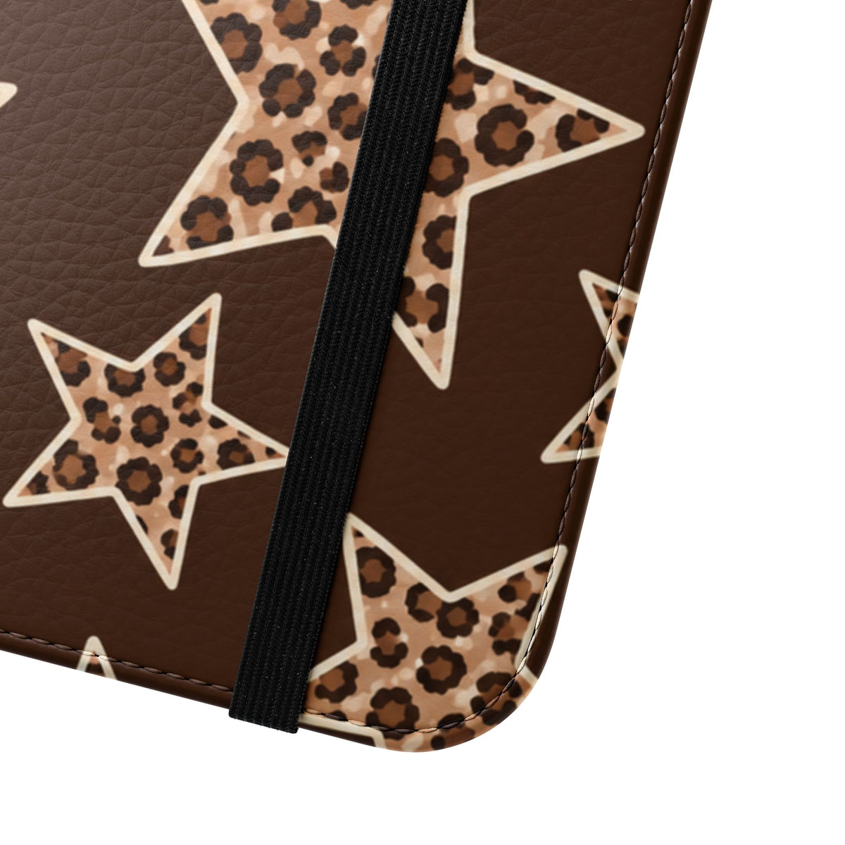 Starstruck Leopard Flip Wallet Phone Case
