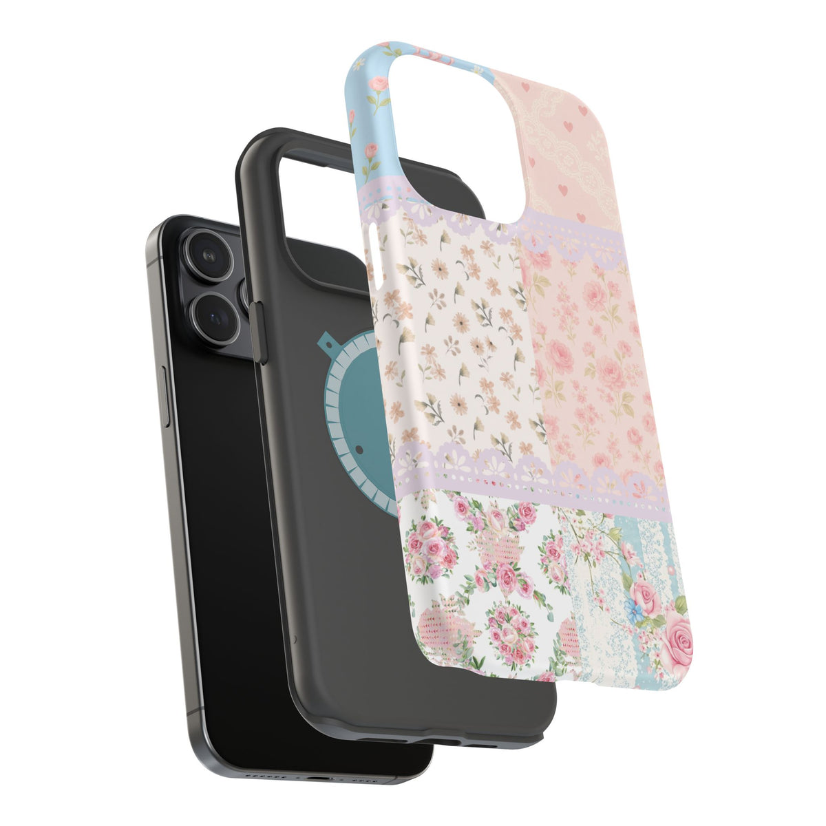 Patchwork Petals Magnetic Phone Case