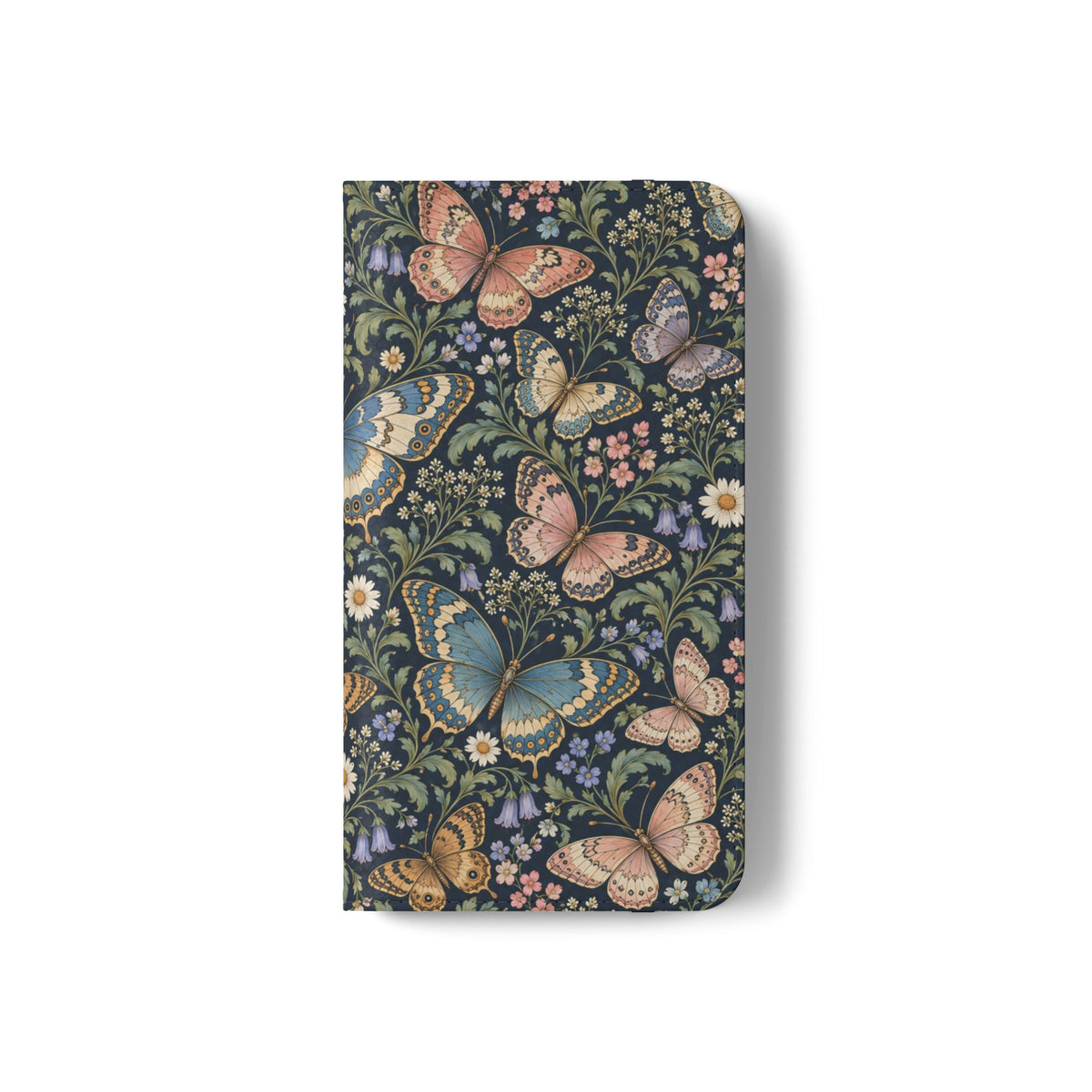 Midnight Flutter Flip Wallet Phone Case