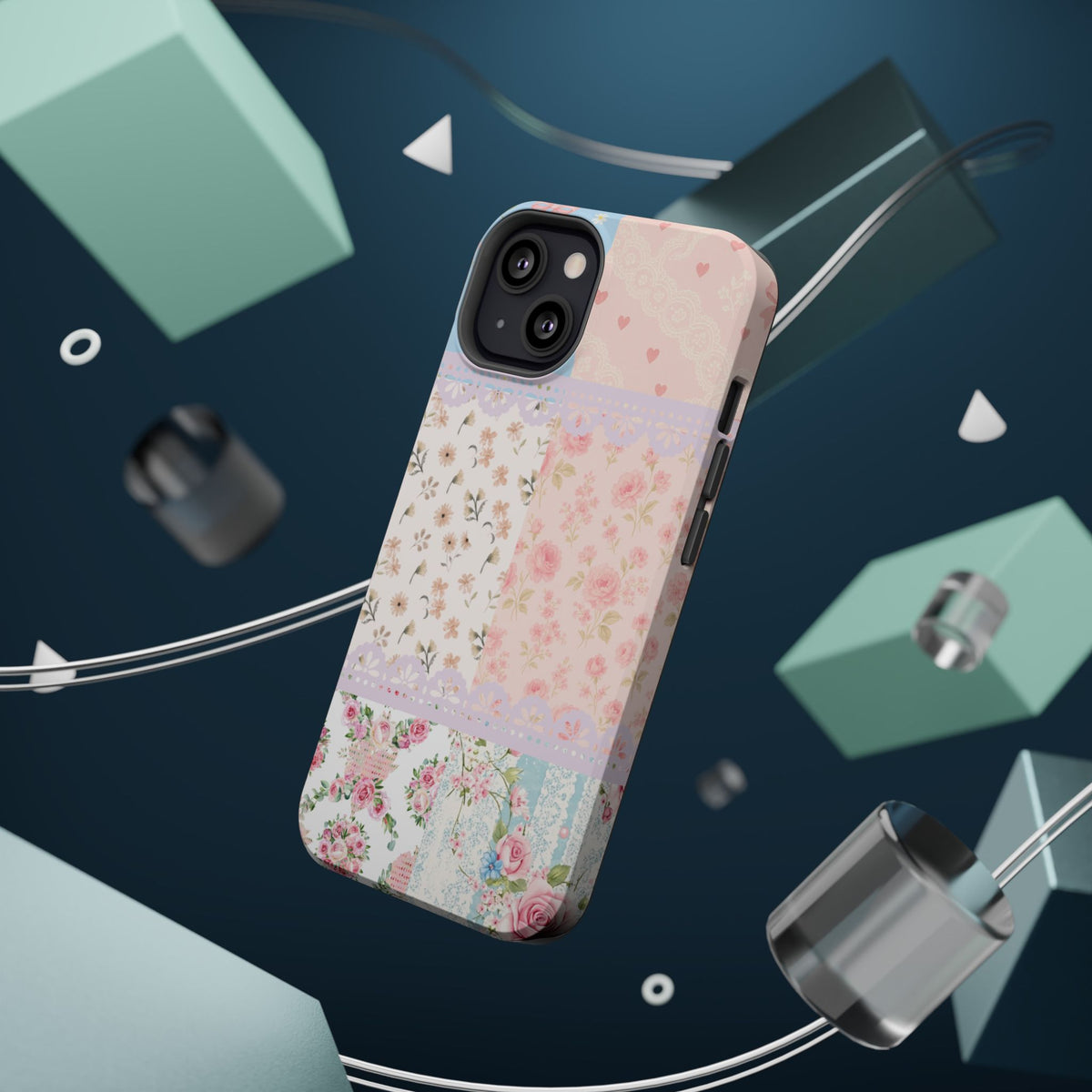 Patchwork Petals Magnetic Phone Case