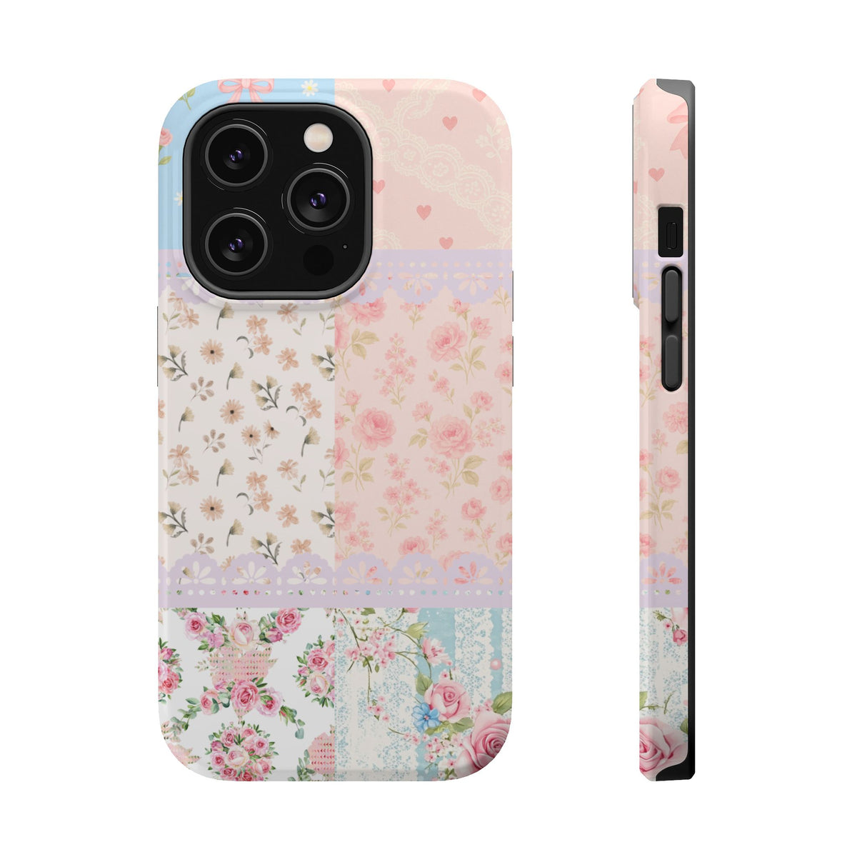 Patchwork Petals Magnetic Phone Case