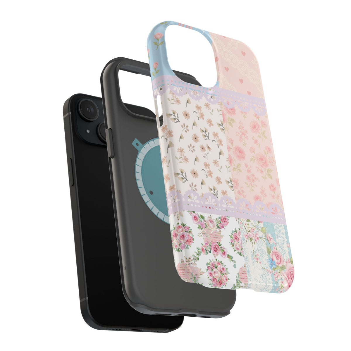 Patchwork Petals Magnetic Phone Case
