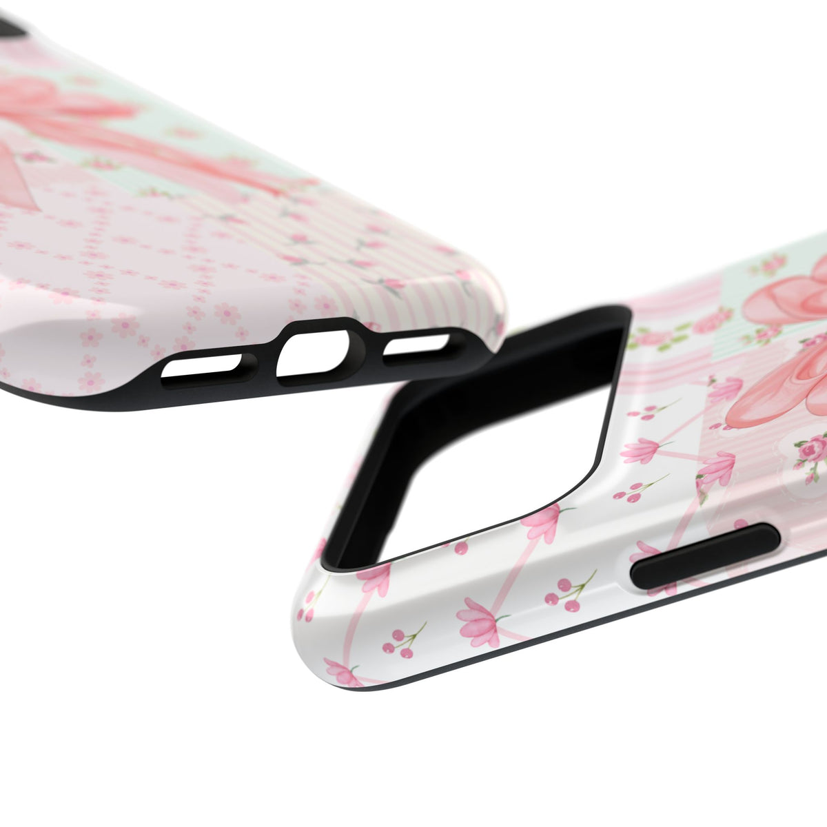 Rosey Ribbon Coquette Bow Magnetic Impact-Resistant Phone Case (Personalized)