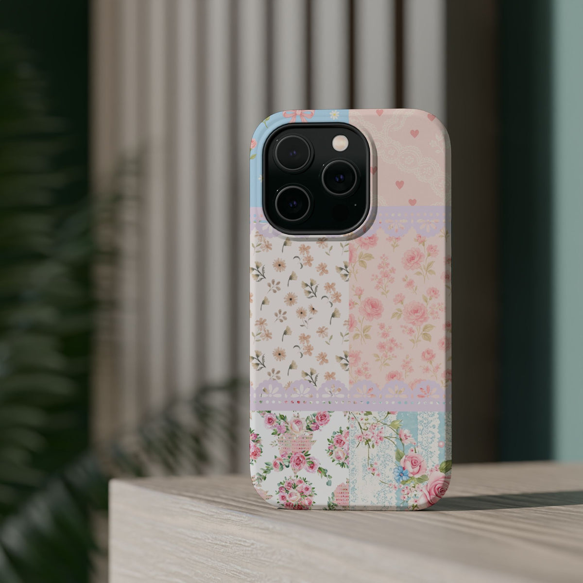 Patchwork Petals Magnetic Phone Case