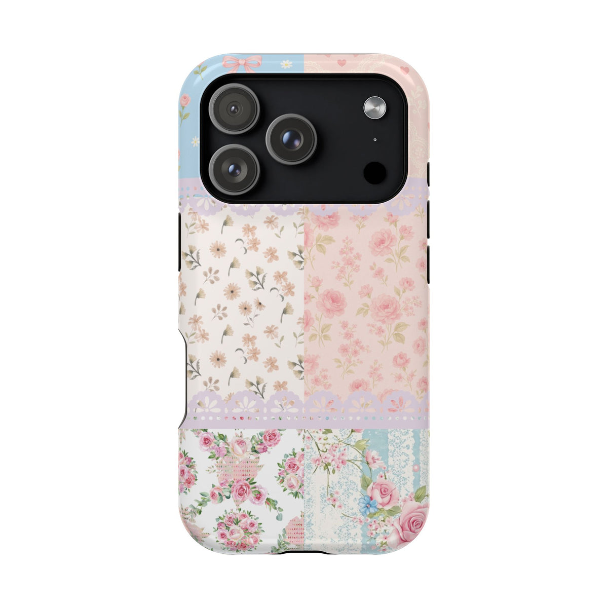 Patchwork Petals Magnetic Phone Case