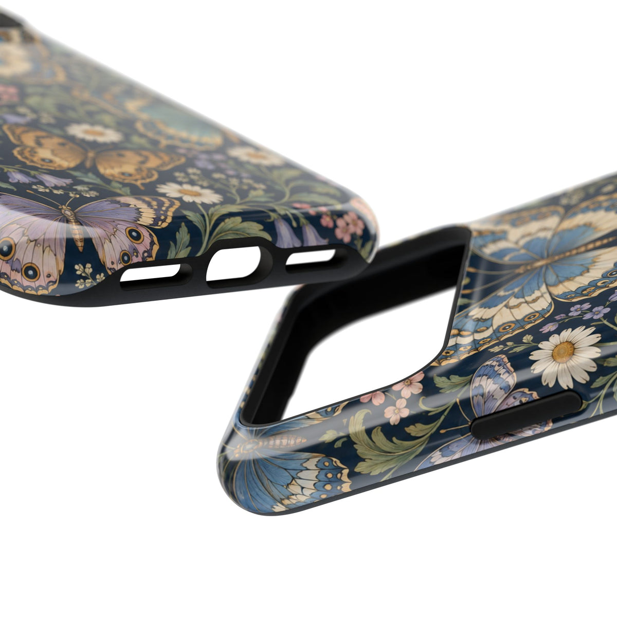 Midnight Flutter Butterfly Floral Magnetic Phone Case