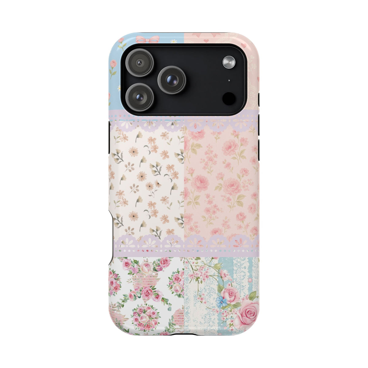 Patchwork Petals Magnetic Phone Case