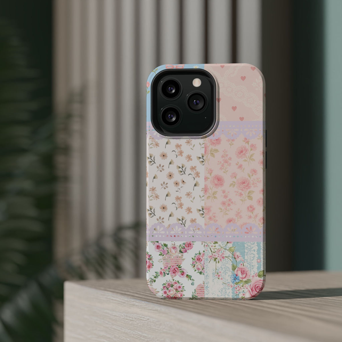 Patchwork Petals Magnetic Phone Case