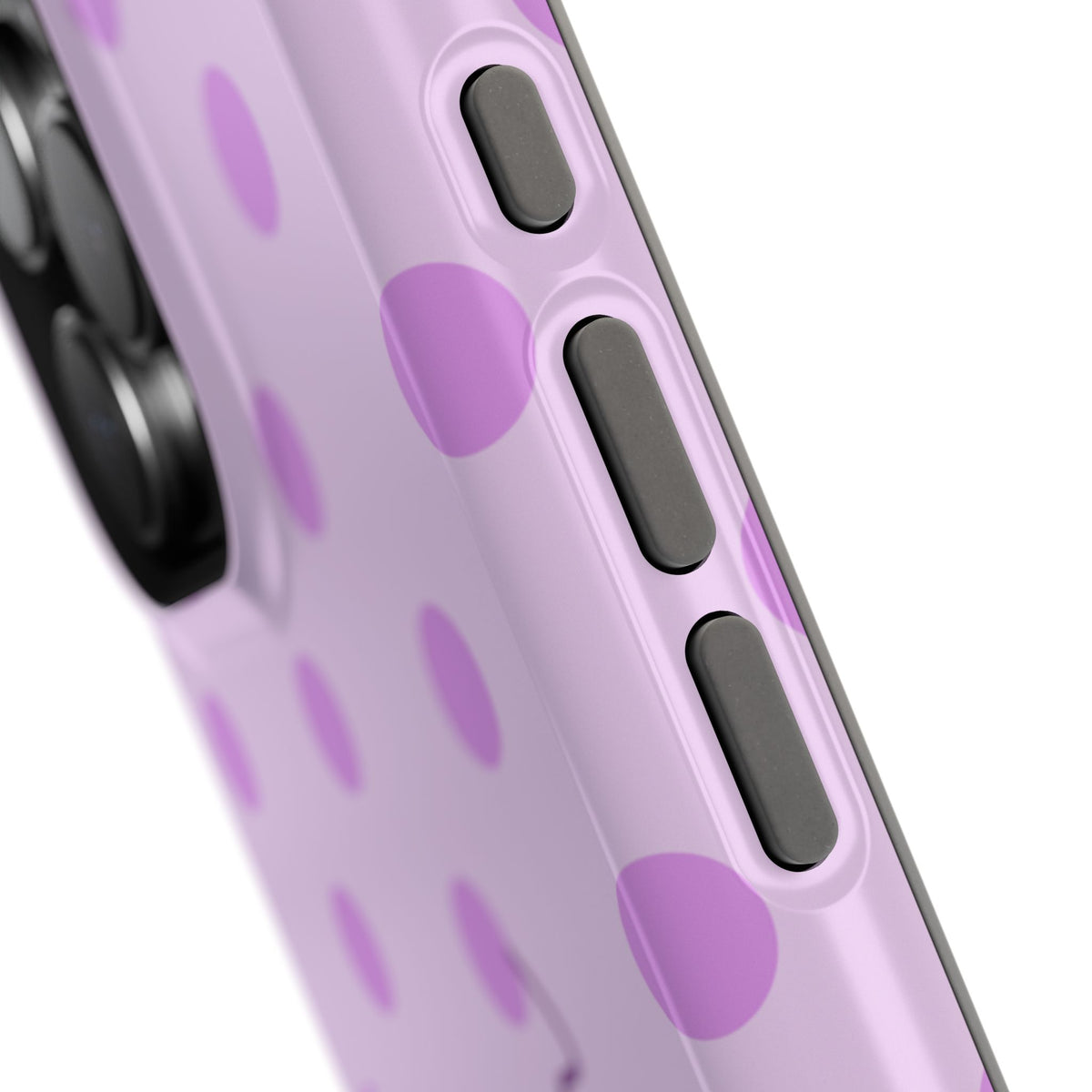 Lovely LavenderPolka Dot Magnetic Phone Case (Personalized)