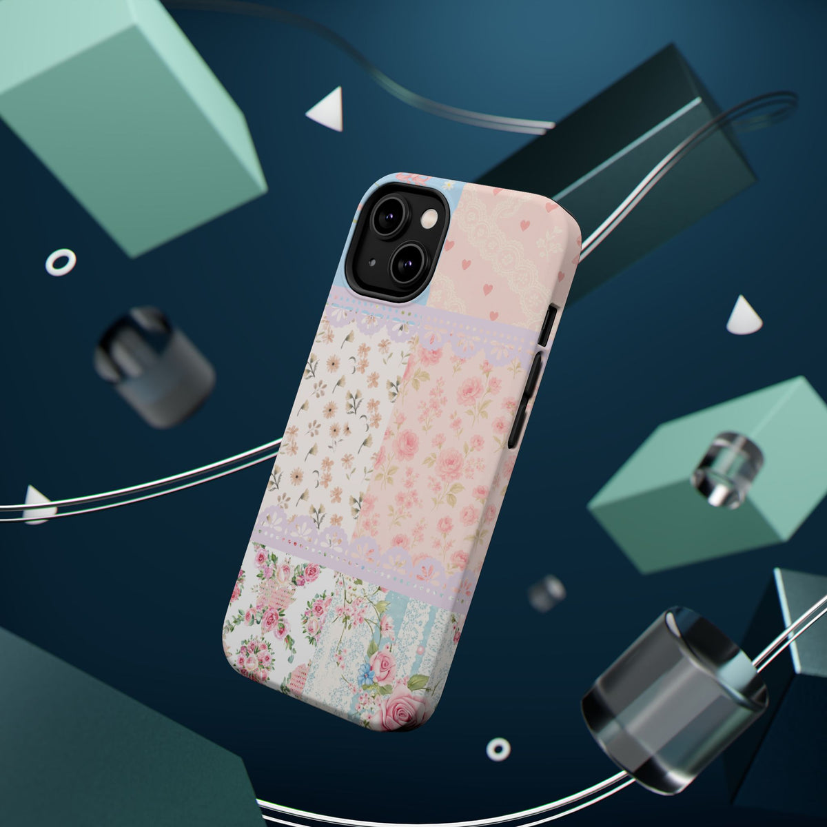 Patchwork Petals Magnetic Phone Case