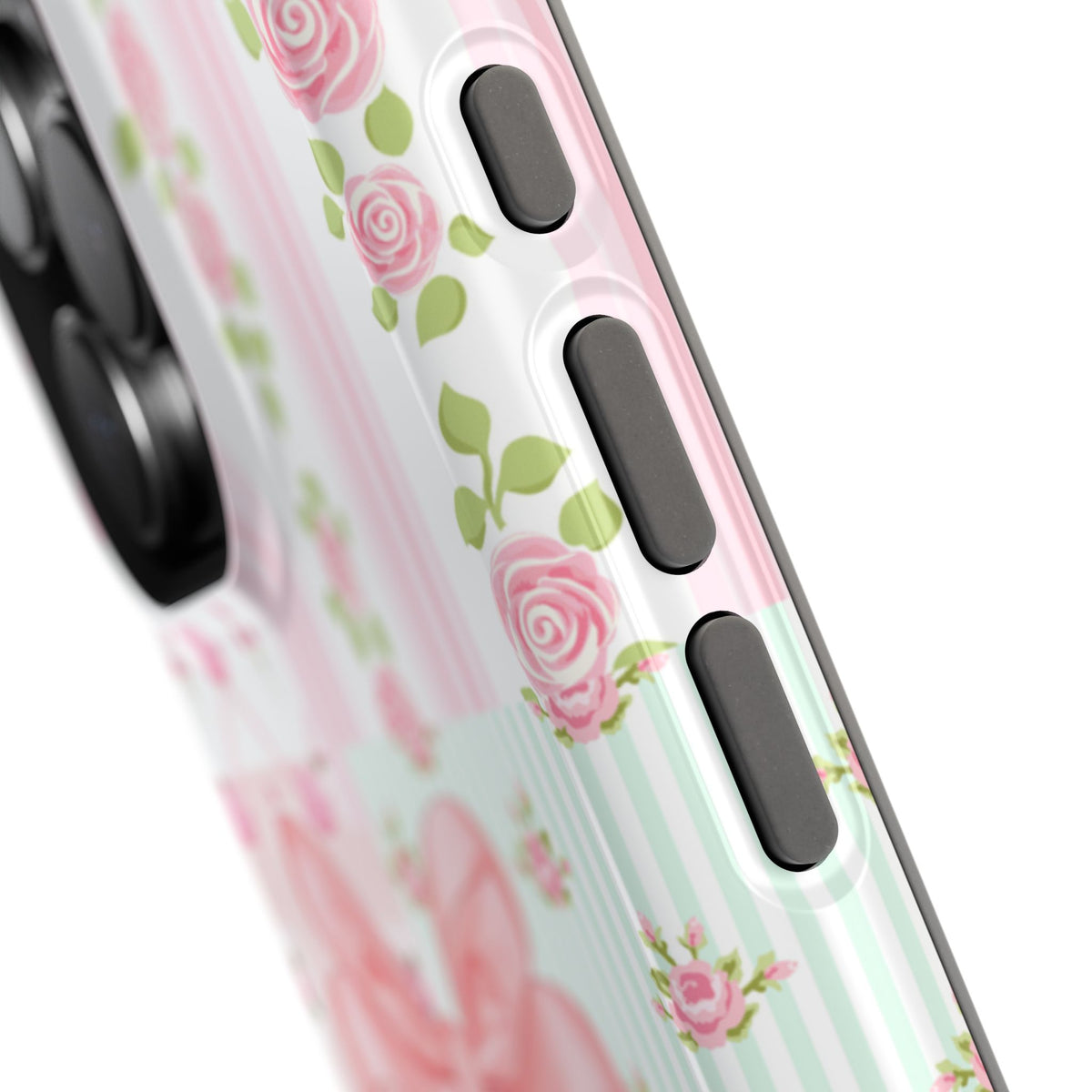 Rosey Ribbon Coquette Bow Magnetic Impact-Resistant Phone Case (Personalized)
