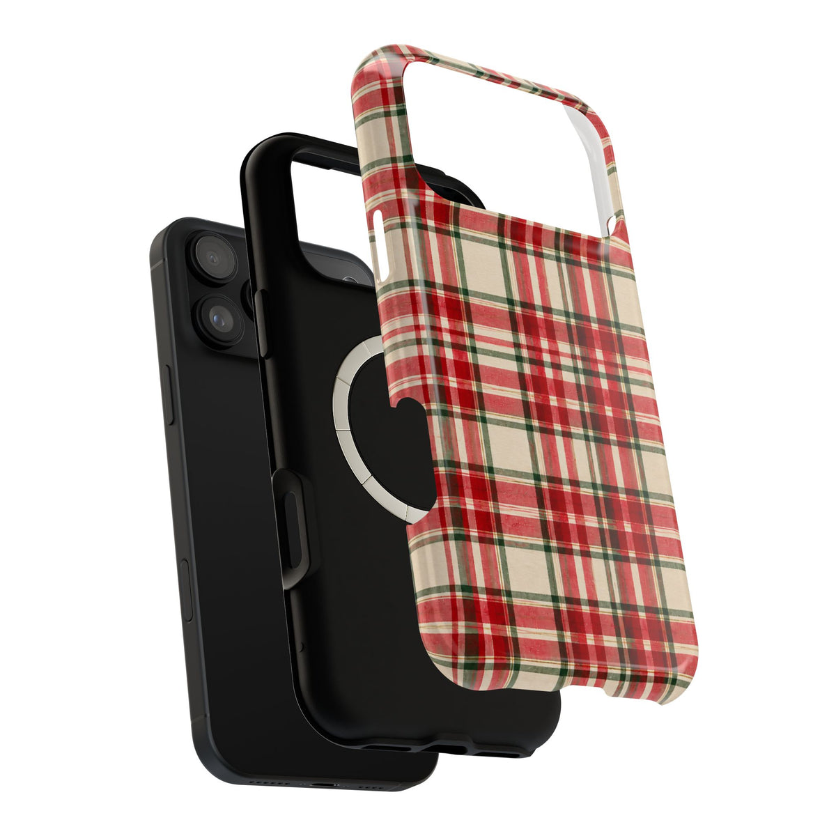 Merry Plaid Christmas Magnetic Phone Case