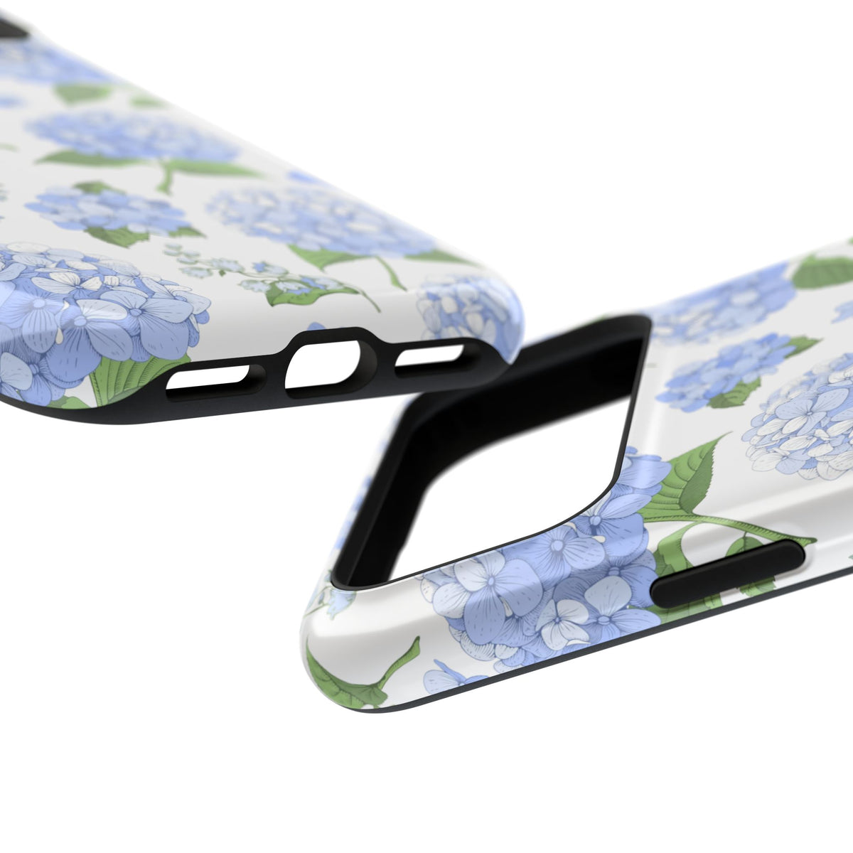 Bluebell Hydrangea Floral Magnetic Phone Case