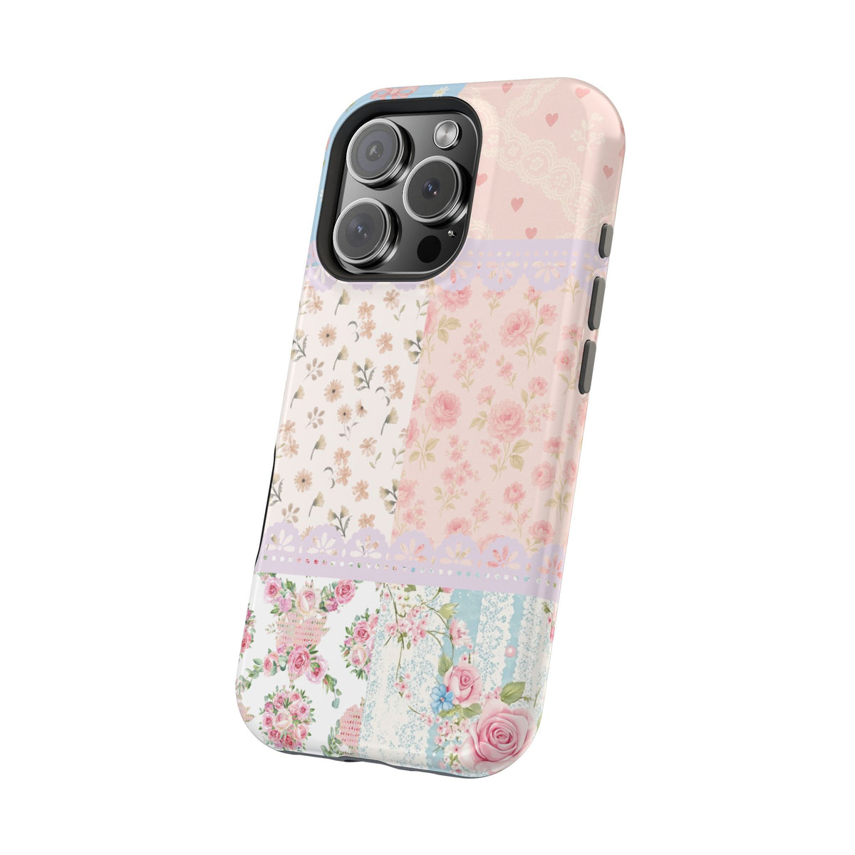 Patchwork Petals Magnetic Phone Case