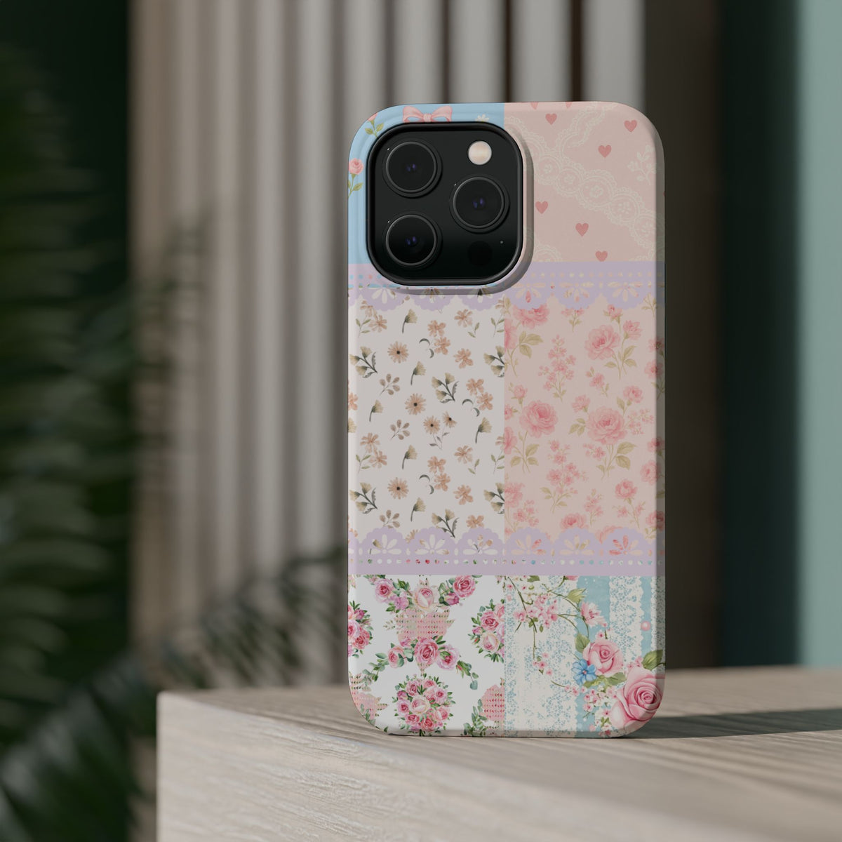 Patchwork Petals Magnetic Phone Case