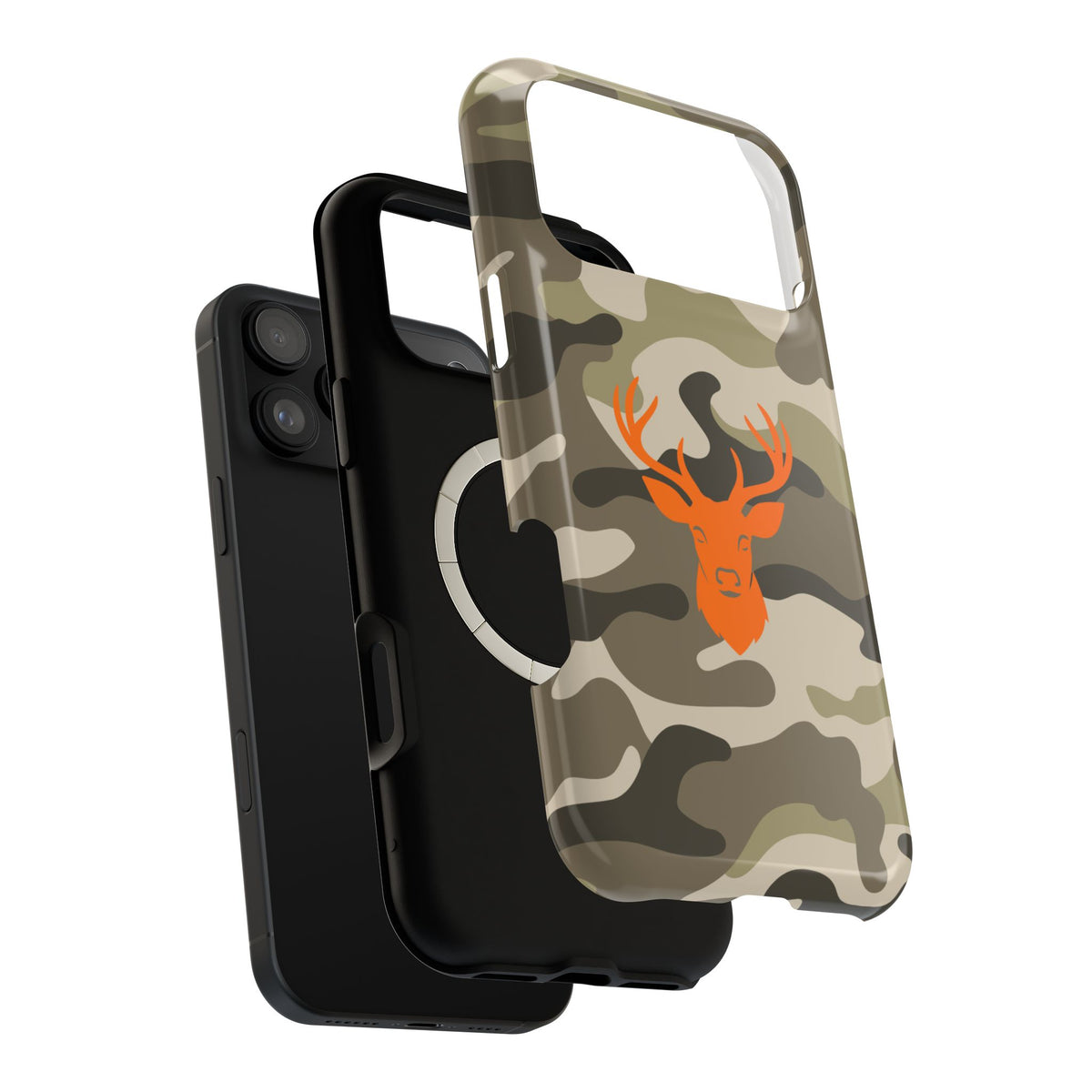 Buck and Brush Green Camo Magnetic Impact-Resistant Phone Case