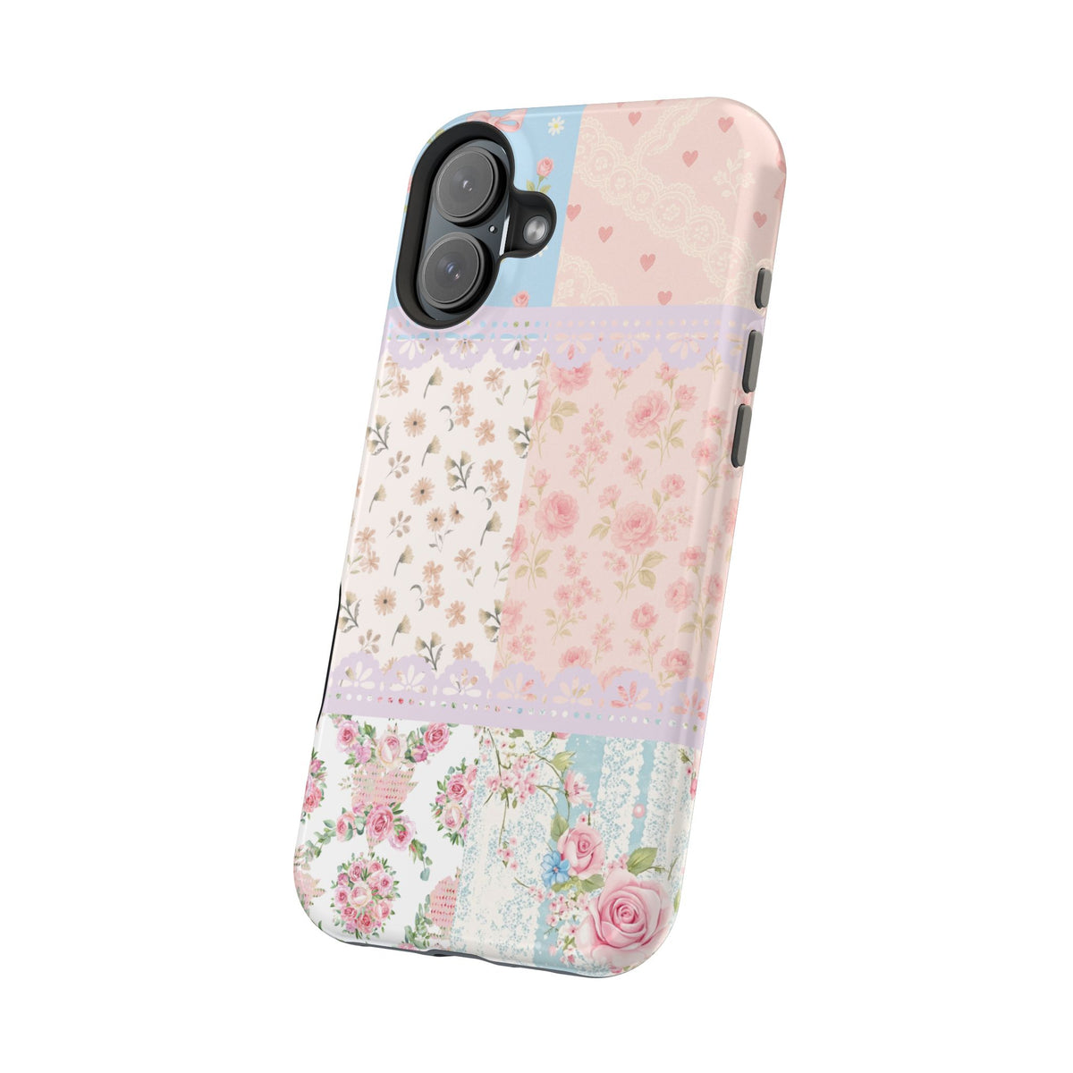 Patchwork Petals Magnetic Phone Case