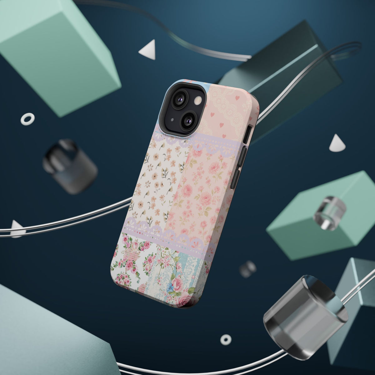 Patchwork Petals Magnetic Phone Case