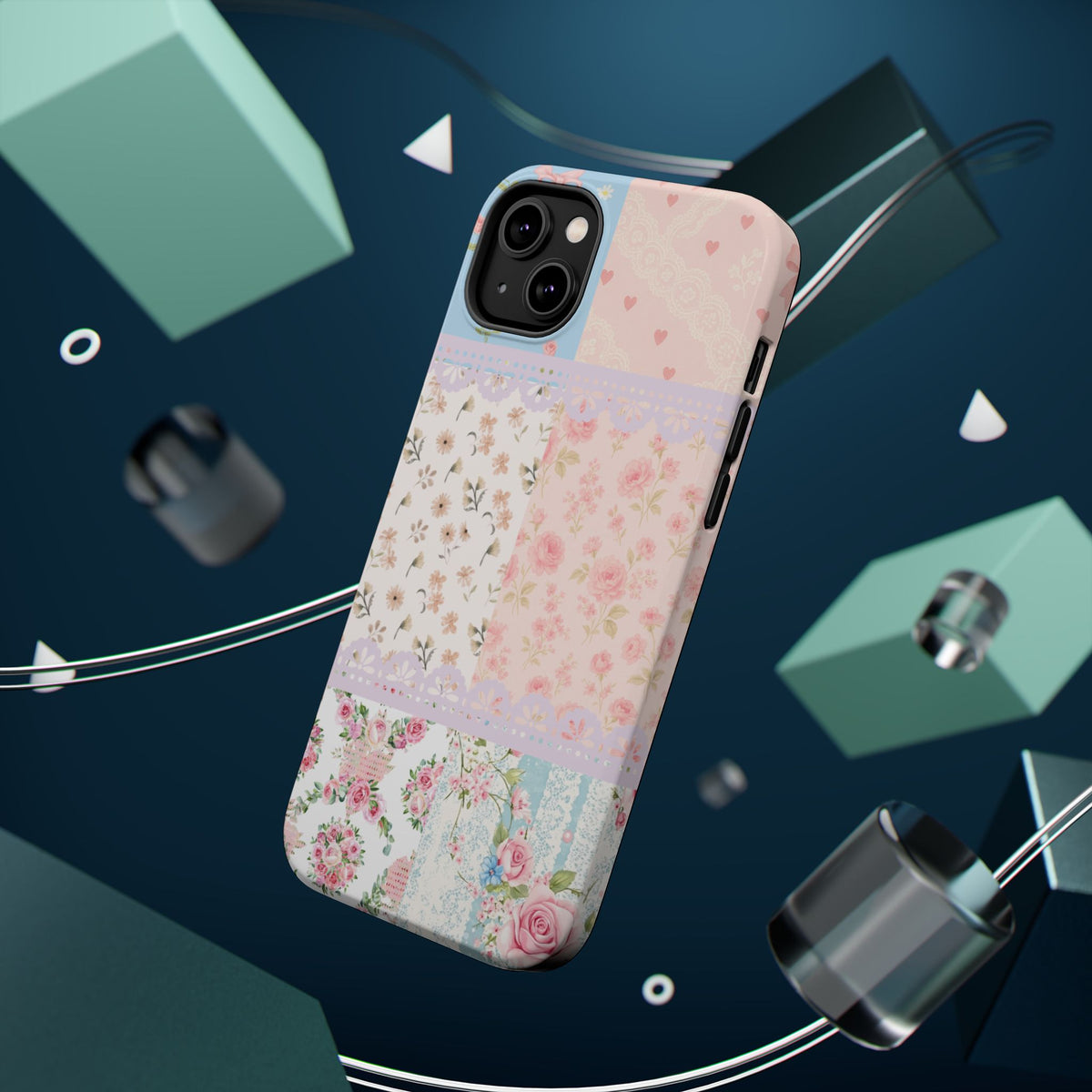 Patchwork Petals Magnetic Phone Case