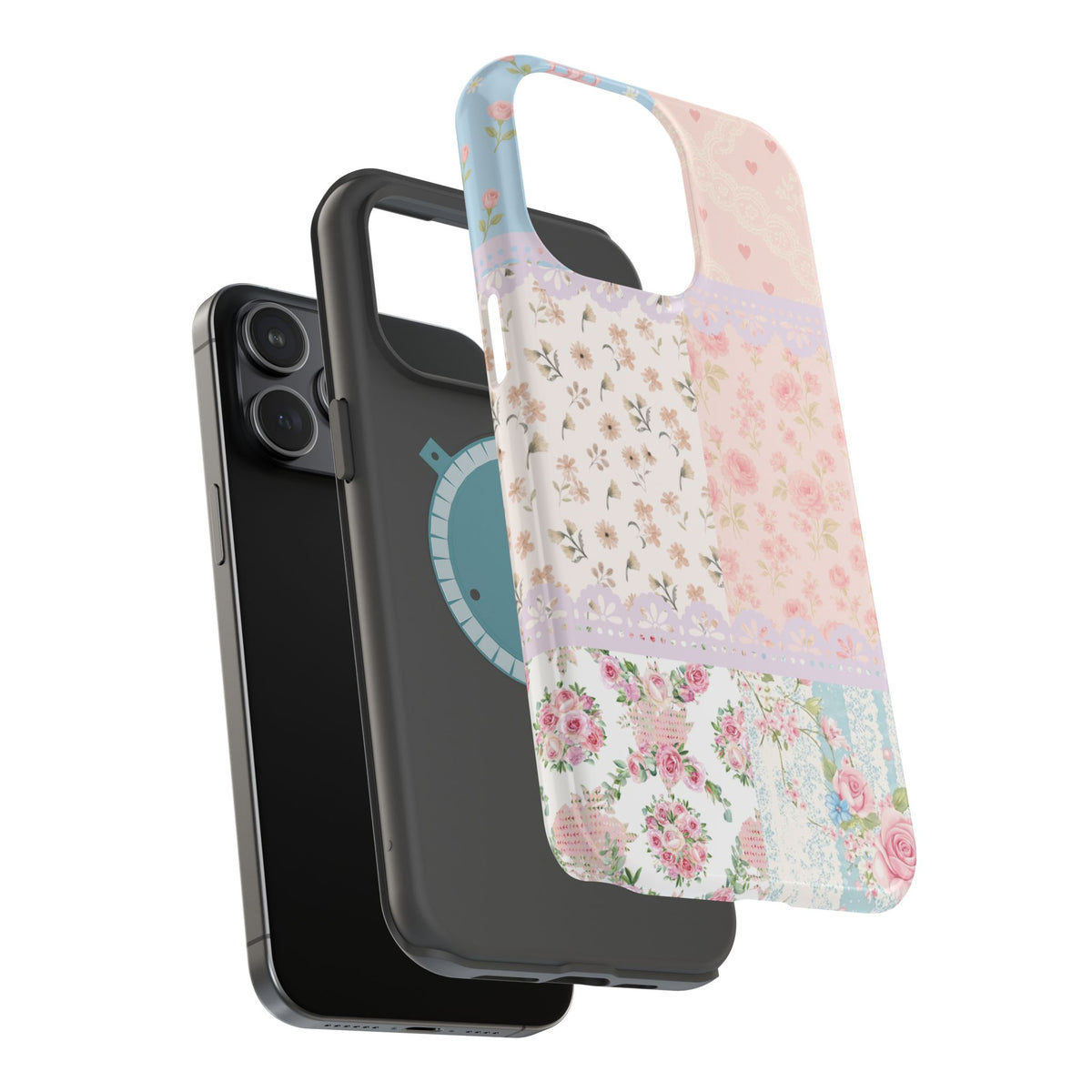 Patchwork Petals Magnetic Phone Case