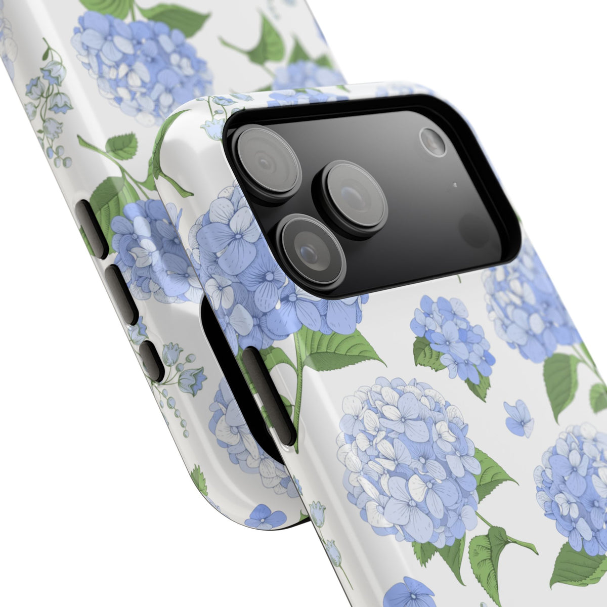 Bluebell Hydrangea Floral Magnetic Phone Case