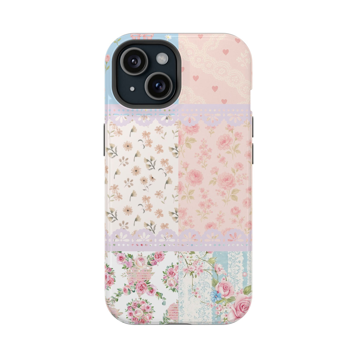Patchwork Petals Magnetic Phone Case