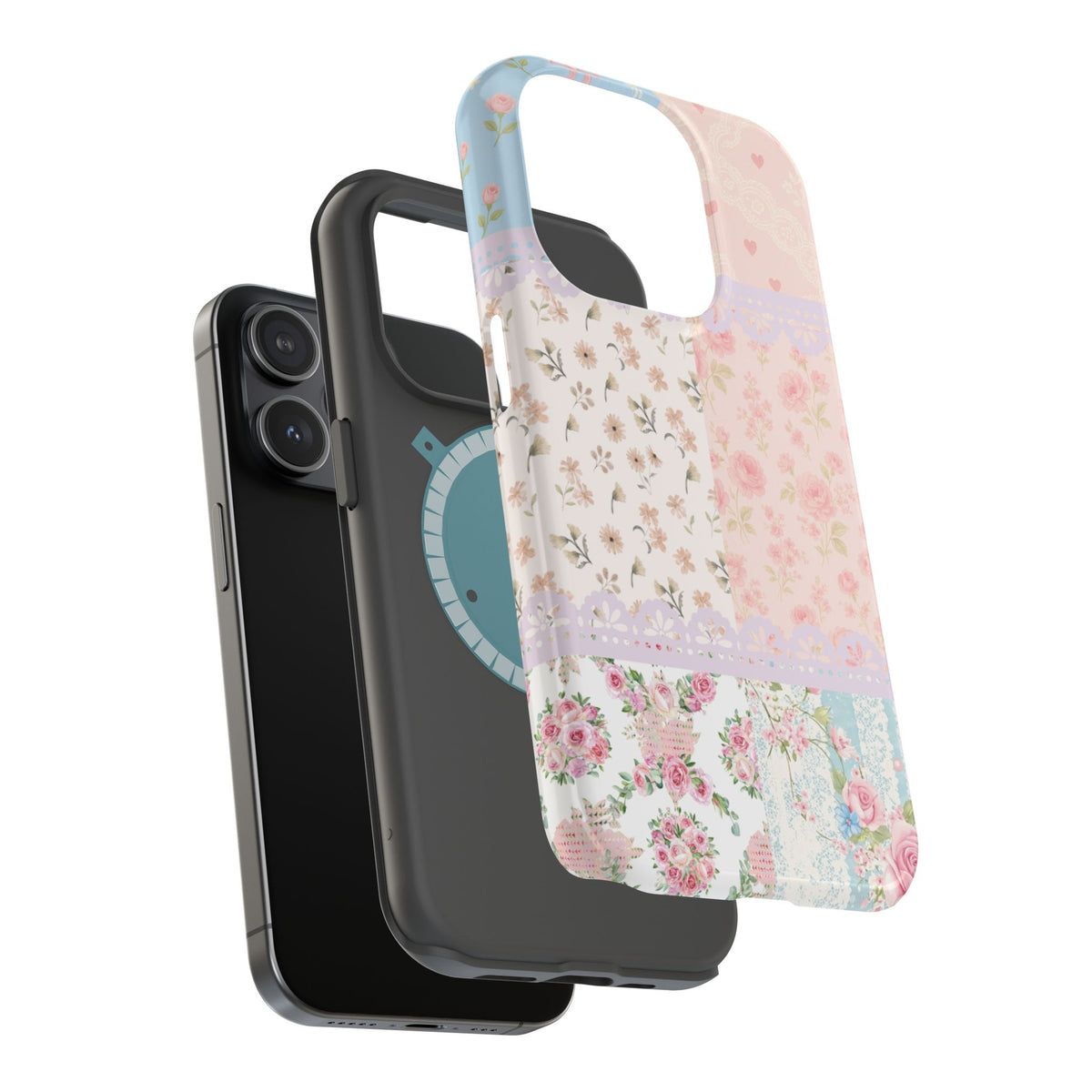 Patchwork Petals Magnetic Phone Case