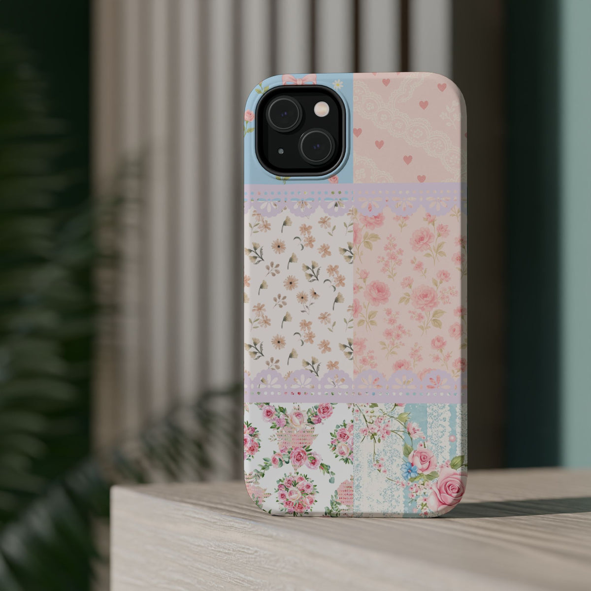 Patchwork Petals Magnetic Phone Case