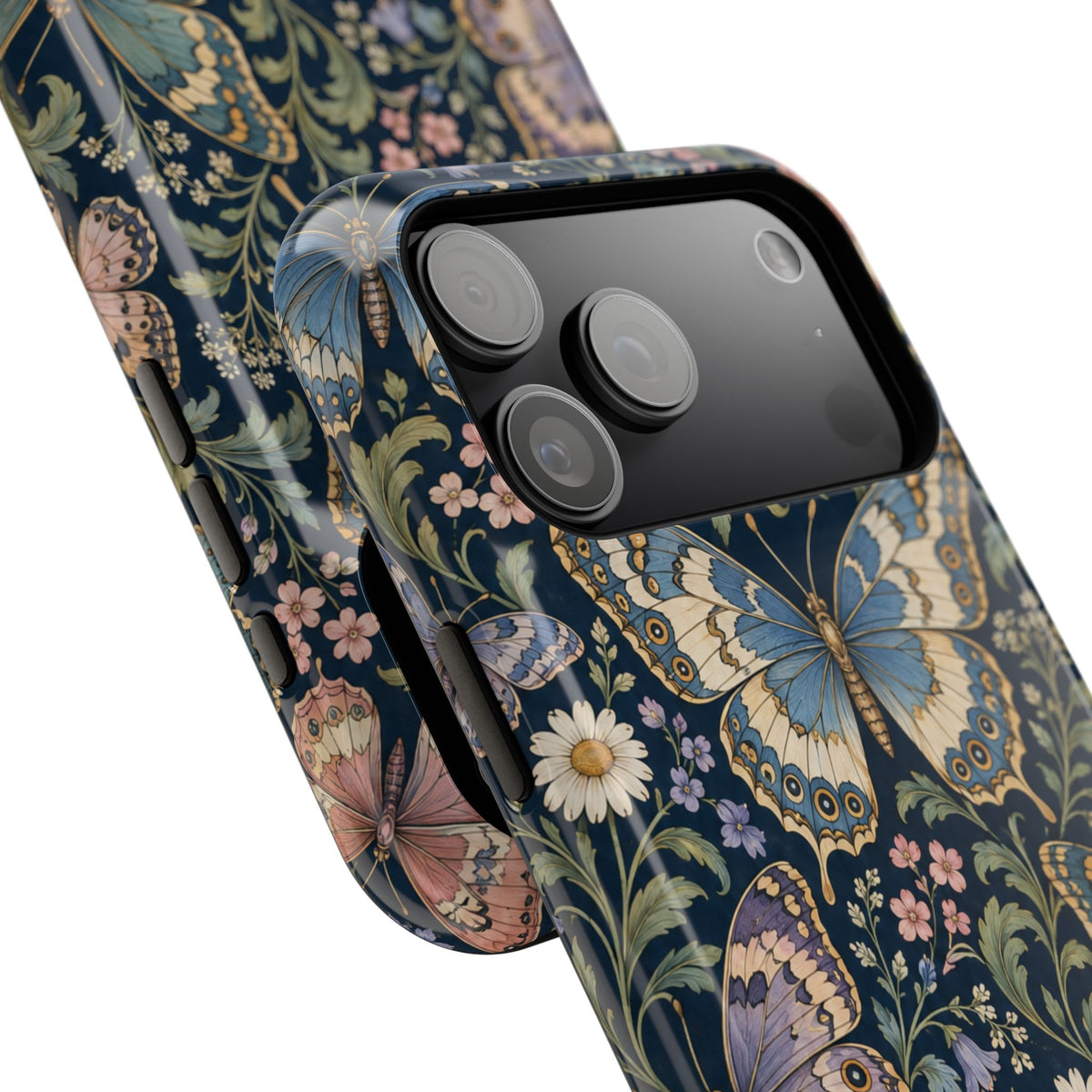 Midnight Flutter Butterfly Floral Magnetic Phone Case