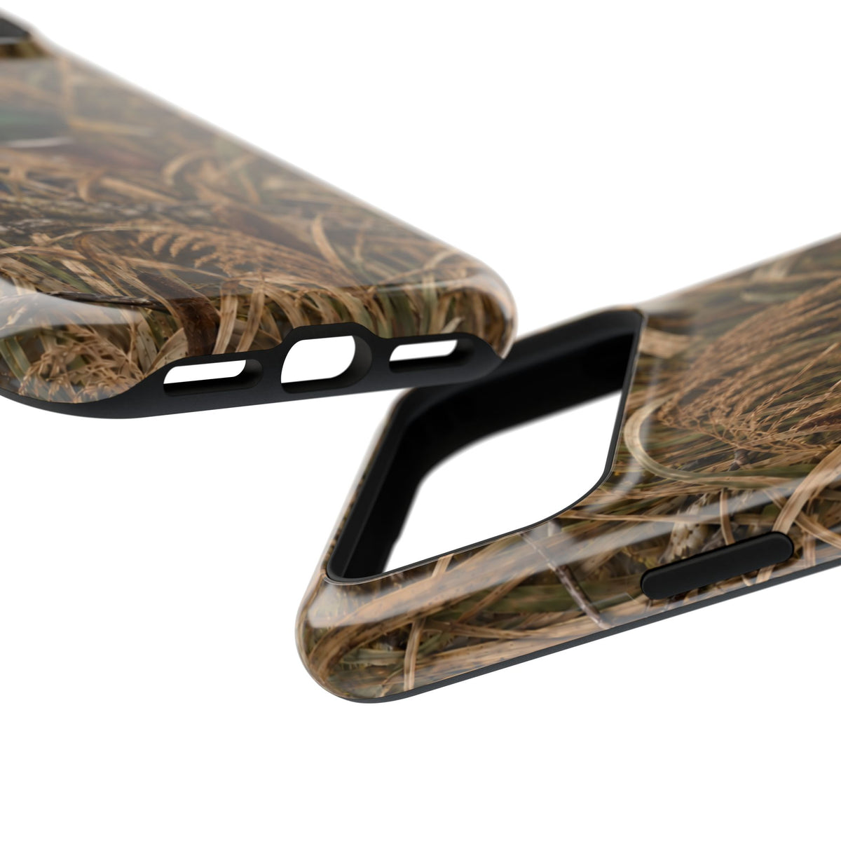Duck Blind Camouflage Magnetic Phone Case — Impact-Resistant, Hunting Marsh Design