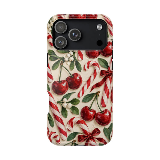 Cherry and Cheer Christmas Magnetic Phone Case