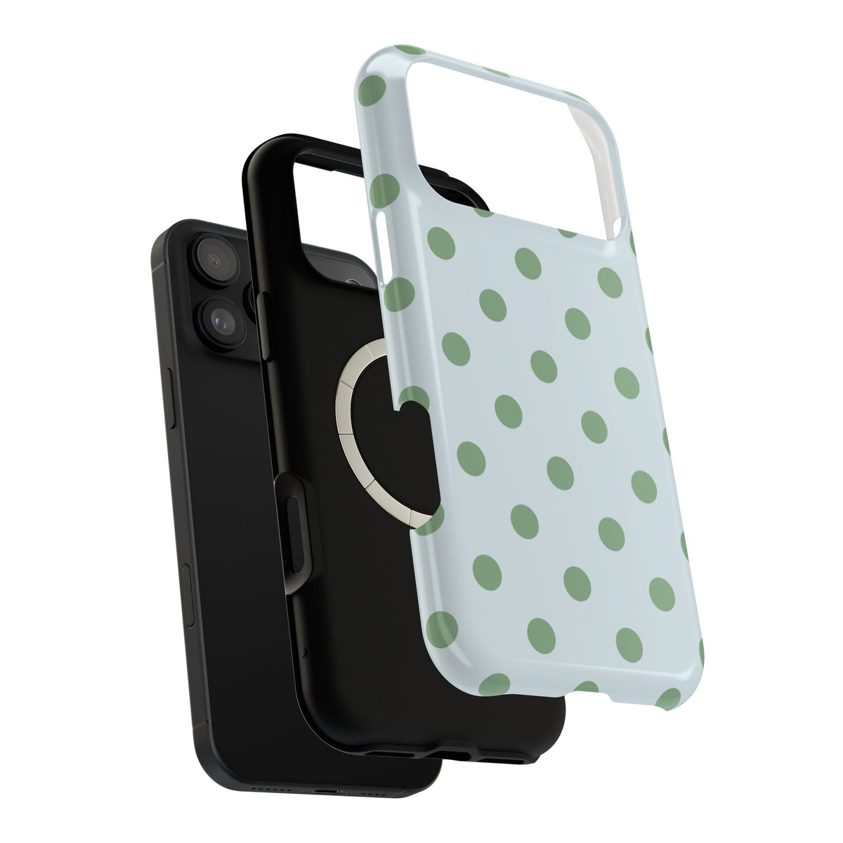 Mint to Be Green Polka Dot Magnetic Phone Case (Not Personalized)