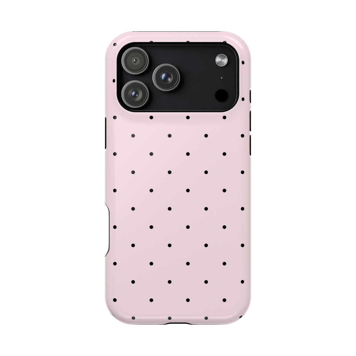Pink Pirouette Polka Dot Magnetic Phone Case (Not Personalized)