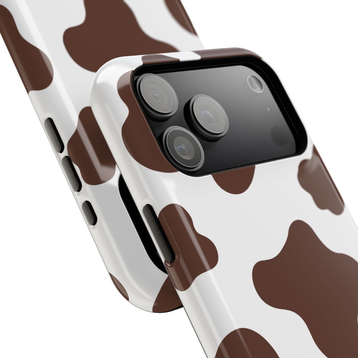 Mocha Moo Cow Print Magnetic Phone Case