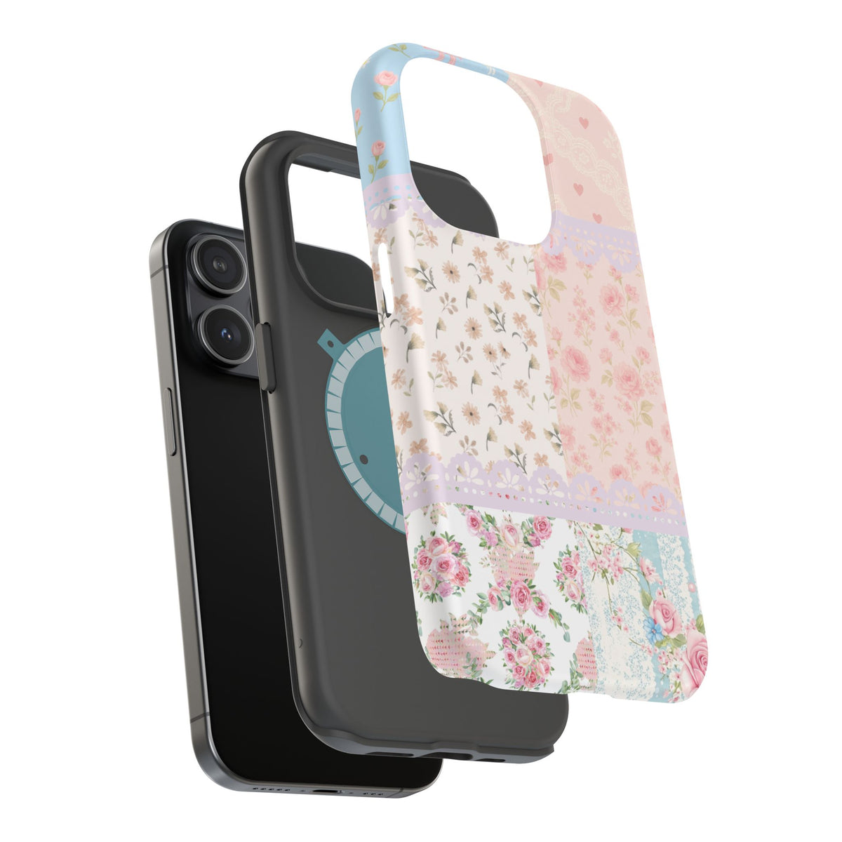 Patchwork Petals Magnetic Phone Case
