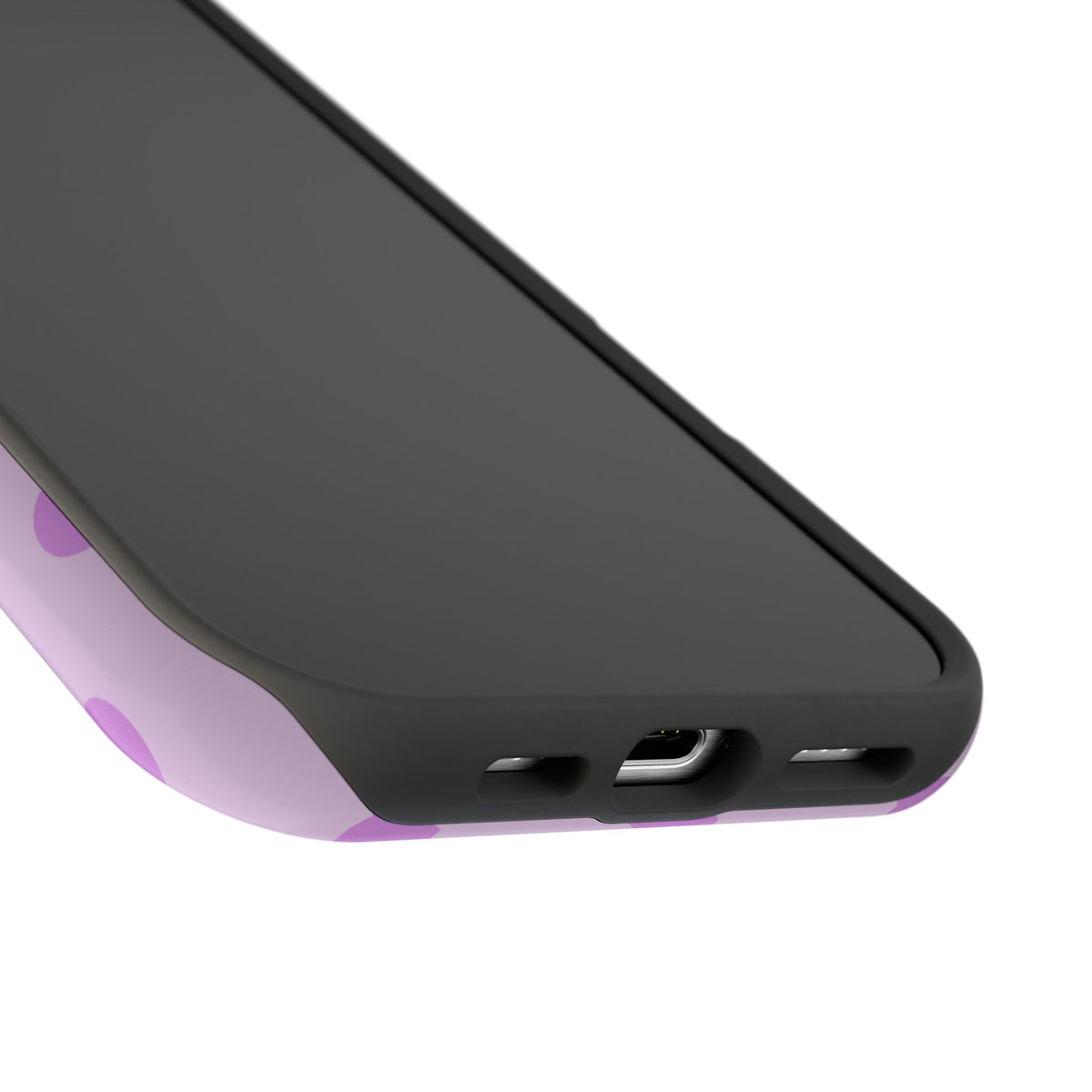 Lovely LavenderPolka Dot Magnetic Phone Case (Personalized)