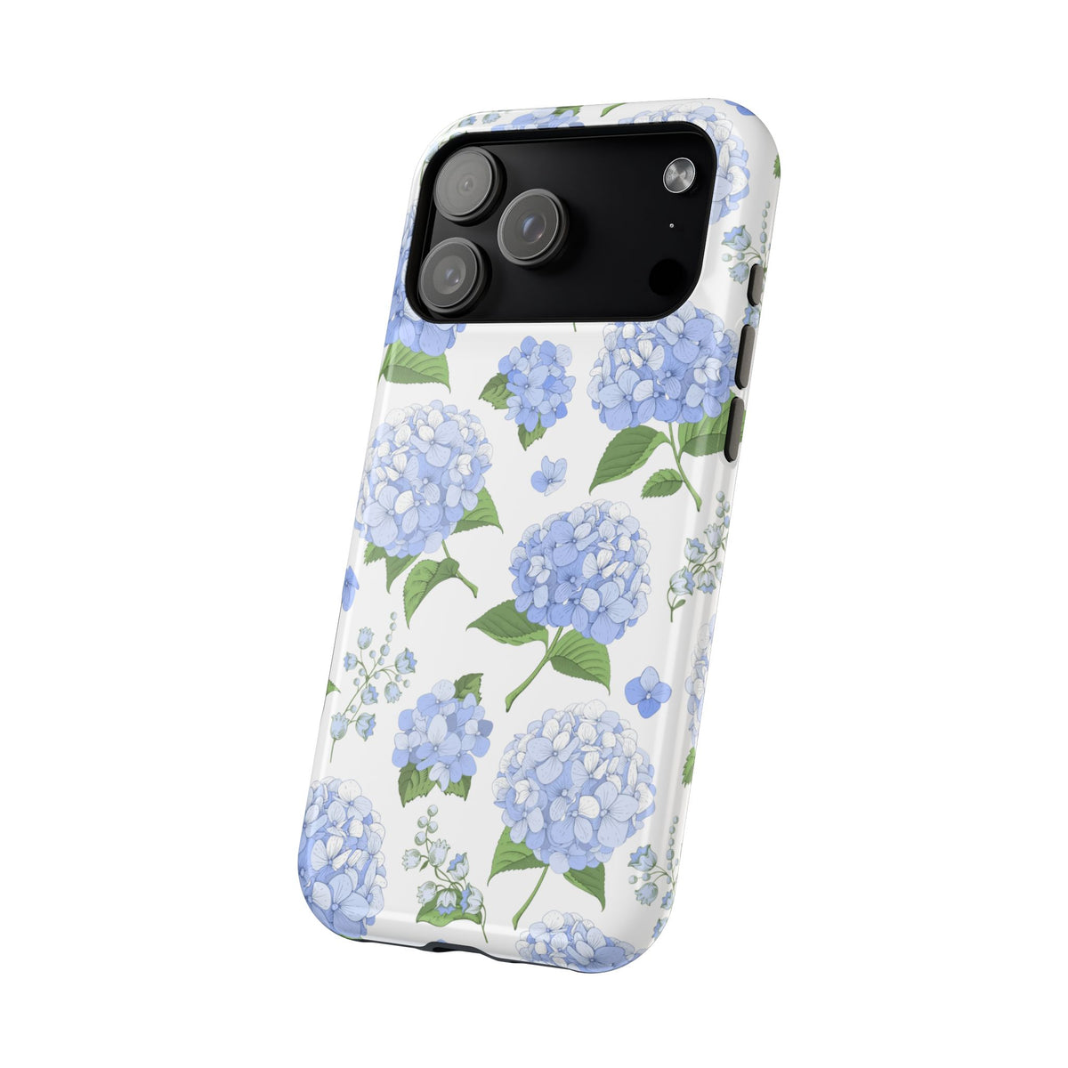 Bluebell Hydrangea Floral Magnetic Phone Case