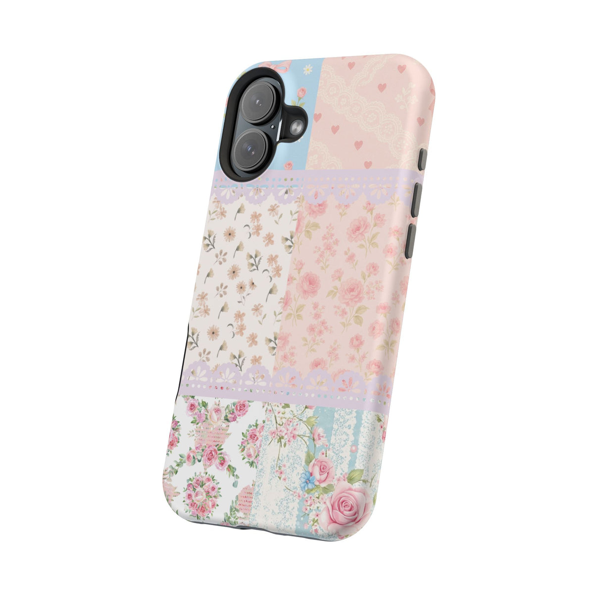 Patchwork Petals Magnetic Phone Case