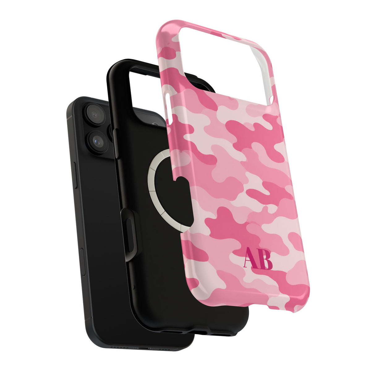 Camo Crush Pink Magnetic Impact-Resistant Phone Case (Personalized)