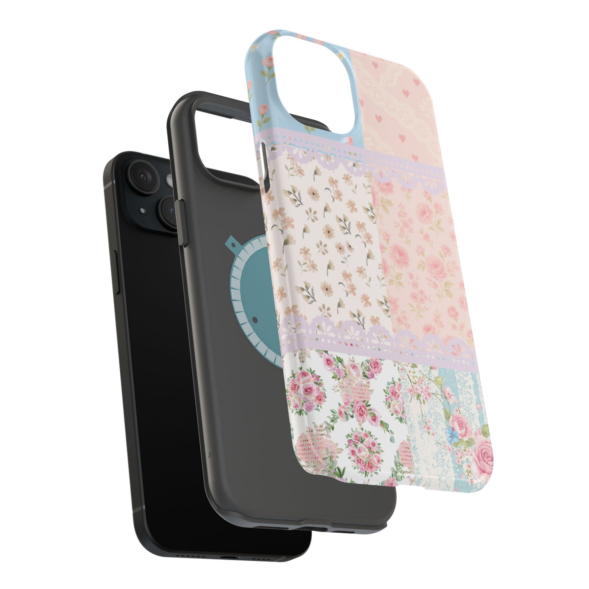 Patchwork Petals Magnetic Phone Case