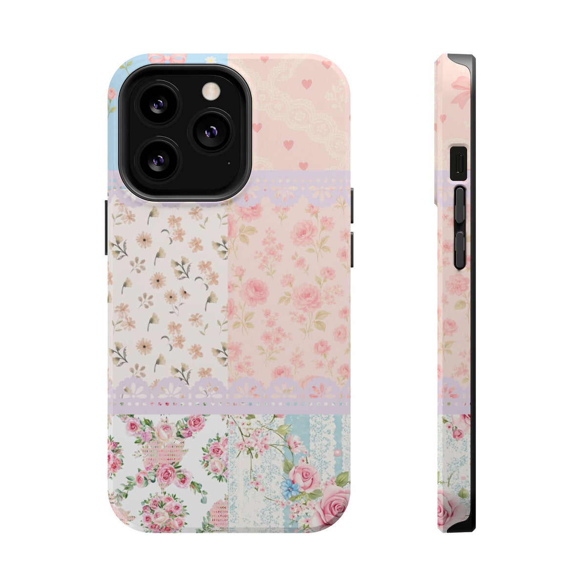 Patchwork Petals Magnetic Phone Case