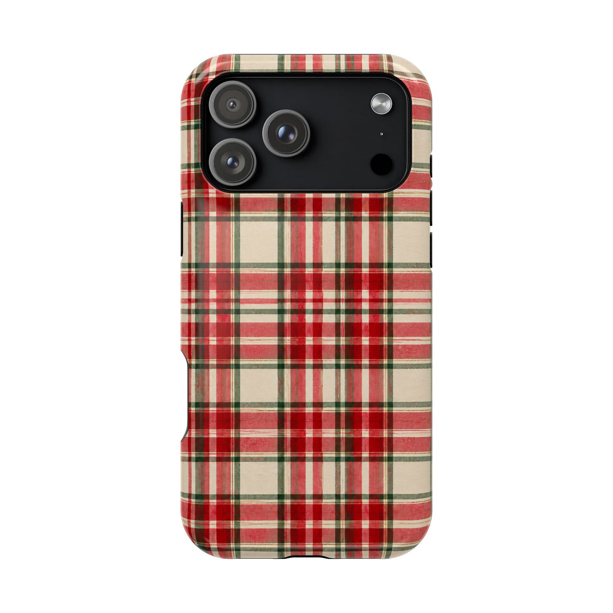 Merry Plaid Christmas Magnetic Phone Case