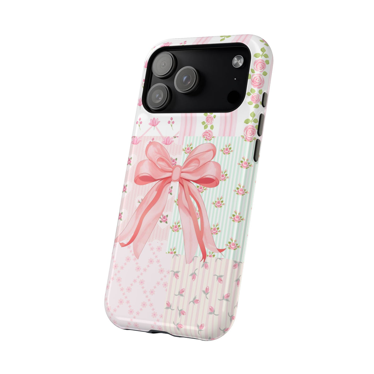 Rosey Ribbon Coquette Bow Magnetic Impact-Resistant Phone Case (Personalized)