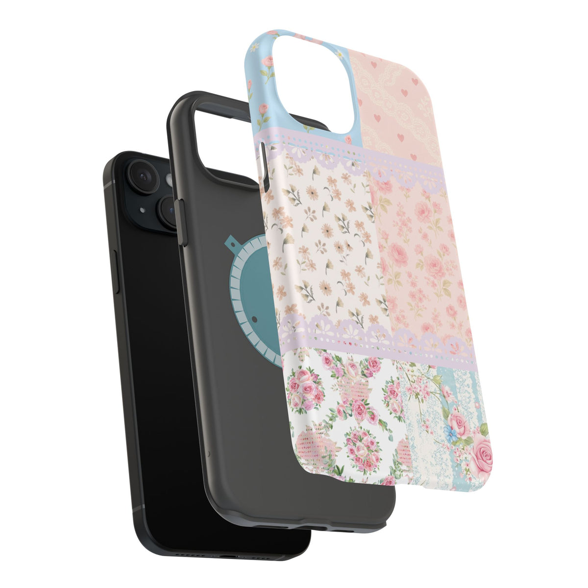 Patchwork Petals Magnetic Phone Case